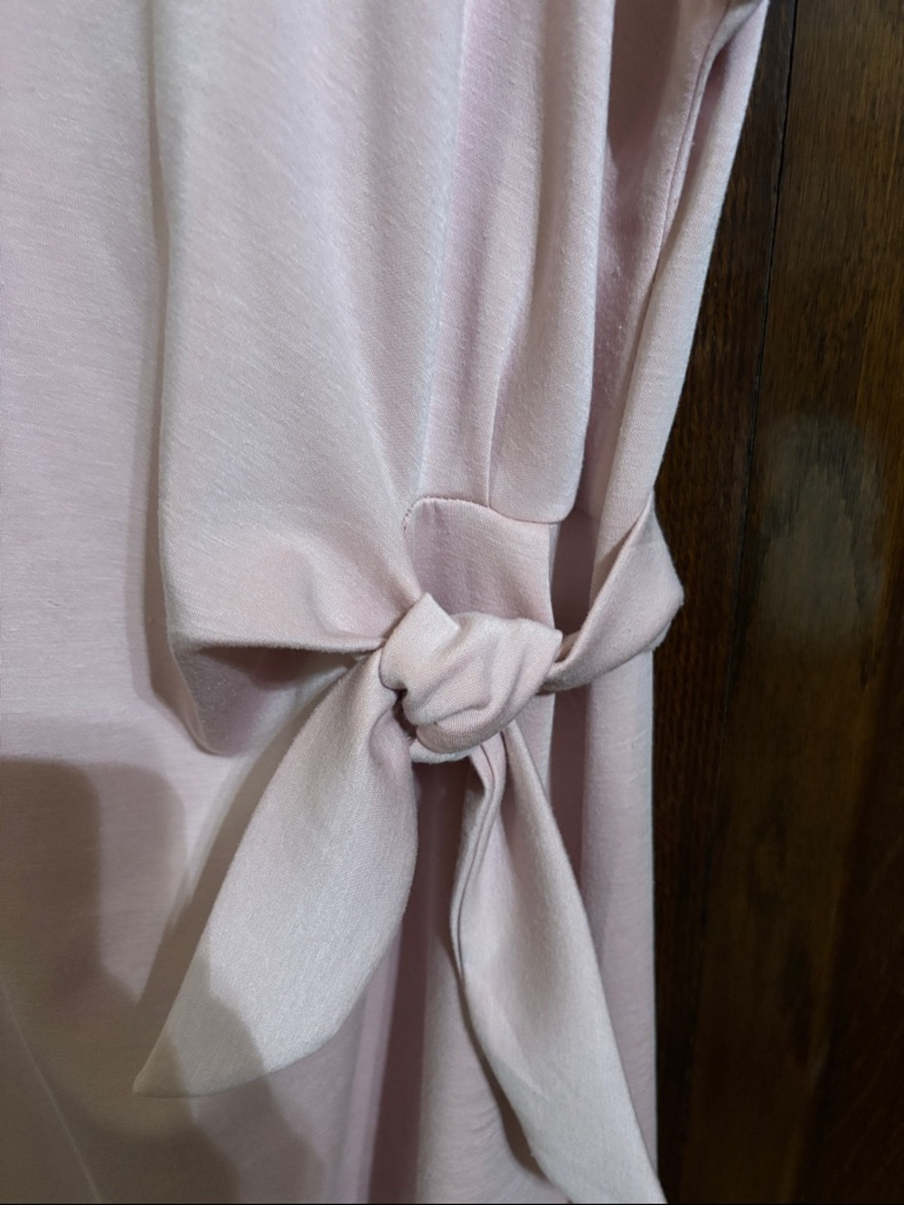 Nicole Miller Blush Pink Side-Tie Mini Dress - Picture 3 of 6